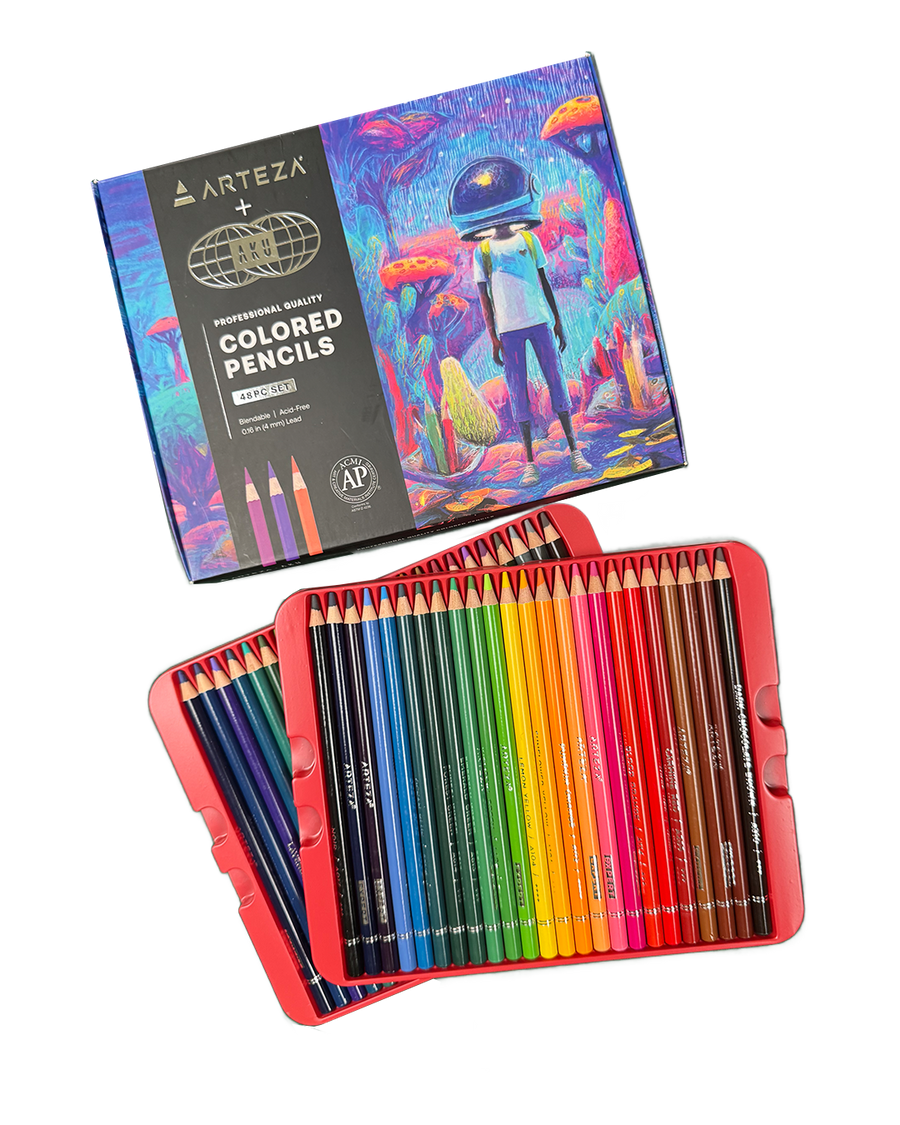Artist grade colored pencils, 48 piece set